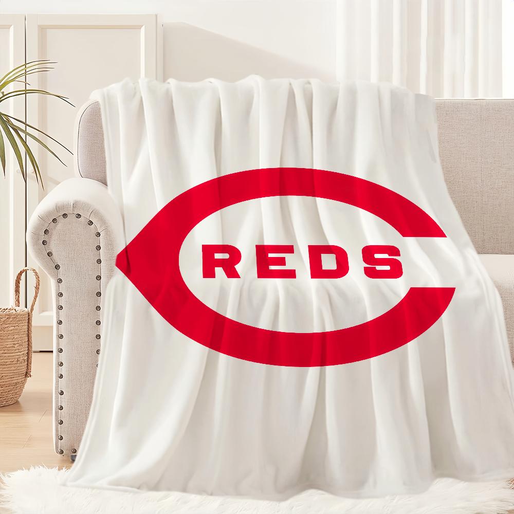 Cool C-Cincinnati Reds Baseball Blanket Blanket for Couch Sofa Travel Home Hiking Picni Bed Beding Flannel Blanket birthday gift