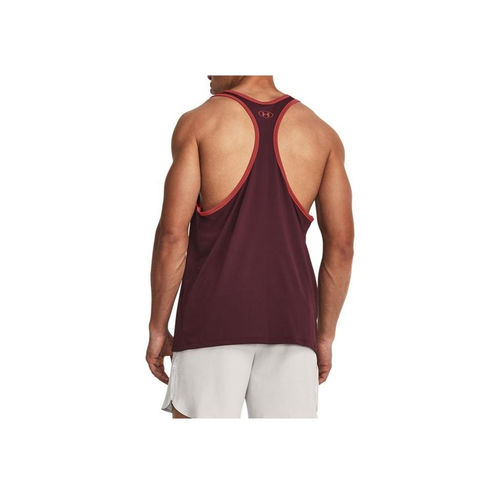 Under Armour Майка без рукавов Project Rock Letter Logo Print Training свободного кроя с круглым вырезом для мужчин, коричневые 1380109-600