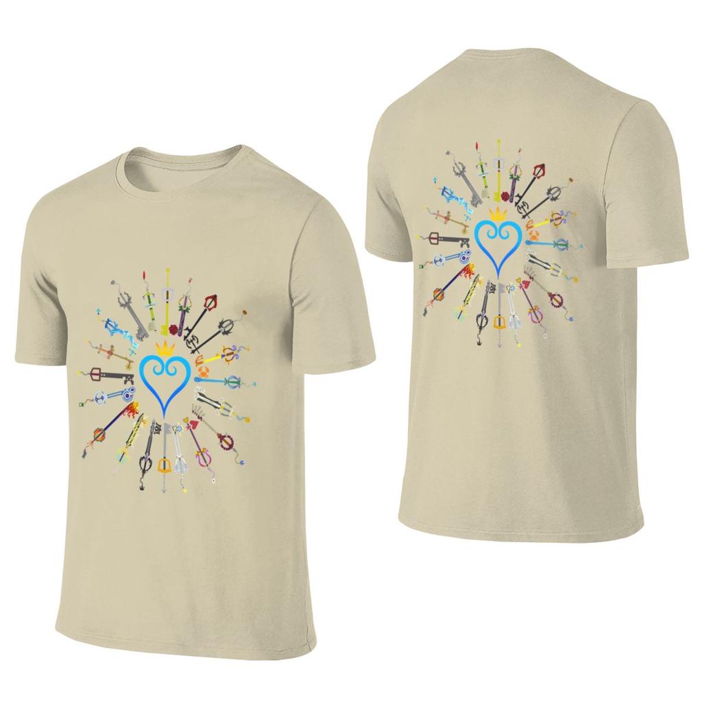 Kingdom Hearts Keyblades Commuting Reversible Tshirt Daily Lazy Durable Shirt