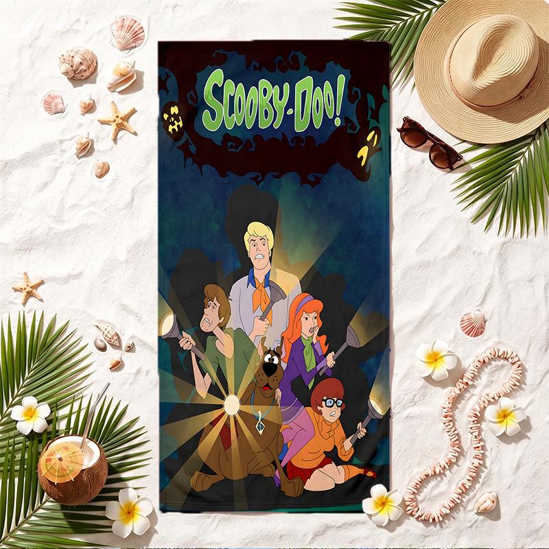 Scooby-Doo Soft Beach Towel Stylish Beach Pool Towel for Summer Seaside Vacation Travel