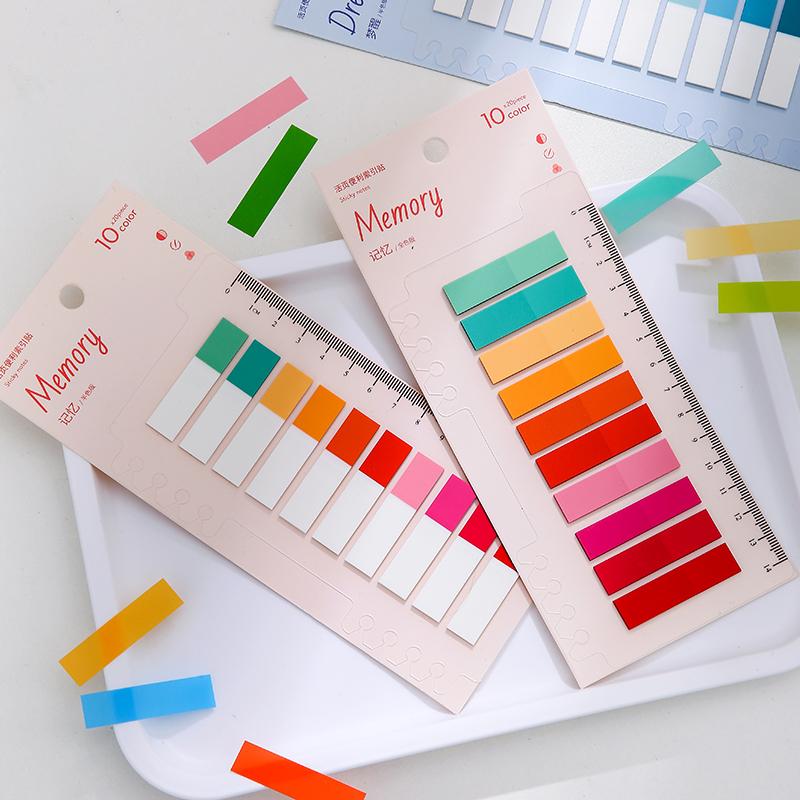 1 шт. романтический цветной блокнот для заметок для домашних животных, липкие заметки 14 см, линейка, индексные наклейки, книжный маркер, офисная школа