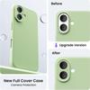 Protective Case - BOOLING - for iPhone Air - Soft Silicone Lightweight Slim Green - 2 Glass Screens