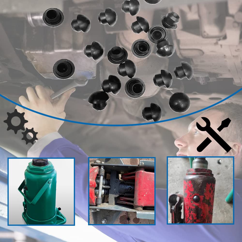 Резиновая заглушка для разъема джек (20 шт. Черный) Гидравлический, заполненный резиной