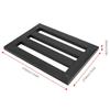 Portable Metal Pedal Board, Guitar Effect Pedal Board, 14.6 * 10.6 * 0.8 Inch, Electric Guitar Effect Holder for Guitar Effect Pedals