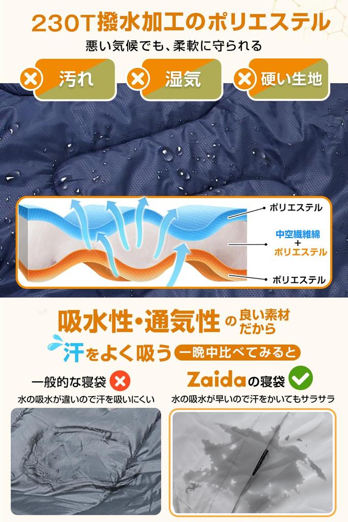 Спальный мешок для лета и зимы [4 в 1 многофункциональный 230T водонепроницаемый] Всесезонный спальный мешок 4 в 1 многофункциональный спальный мешок 1 кг 1,4 кг