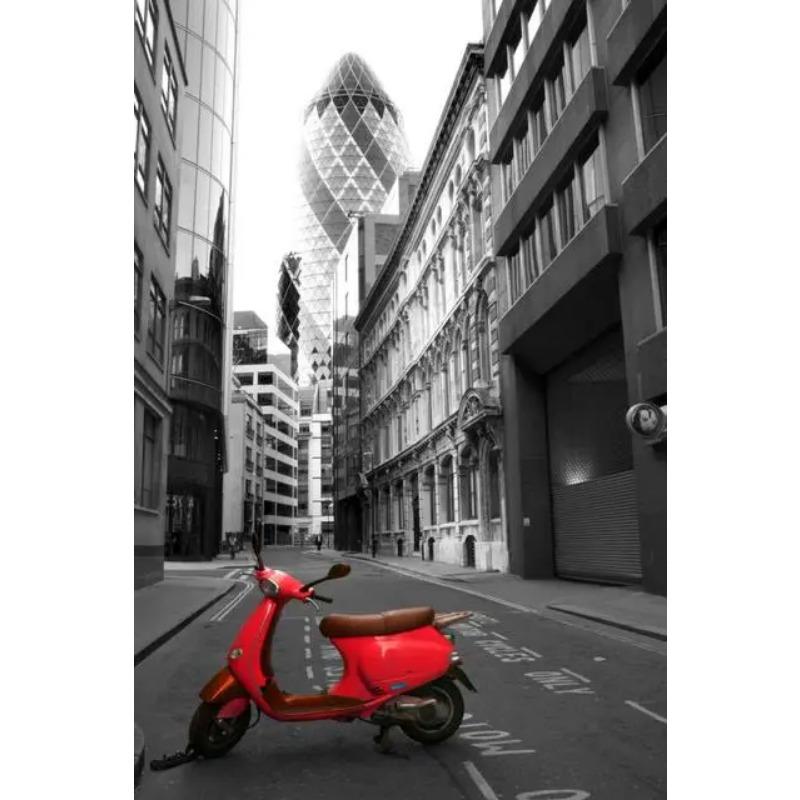 Парижские пары, гуляющие по пейзажу, холст, живопись, современный город, абстракция, Эйфелева башня, акварель, граффити, постер, настенный декор для дома