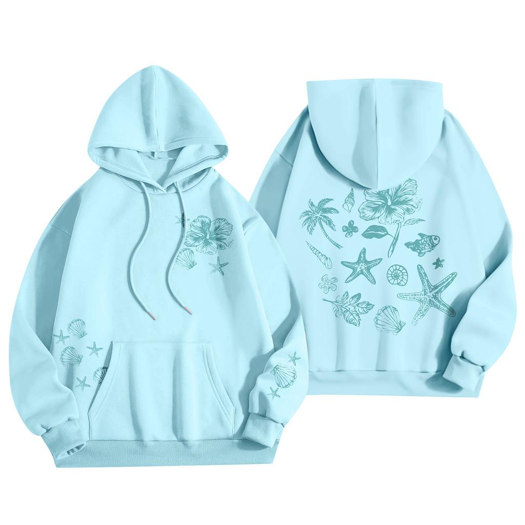 Женская мода, женский легкий пуловер с длинными рукавами и карманами, толстовка с капюшоном в стиле консервативного стиля