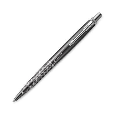 Шариковая ручка PARKER Jotter Grey CT Special Edition, средний стержень, чернила на масляной основе, в подарочной упаковке - Уникальный гравированный дизайн с культовой "Стрелой"