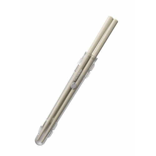CB Japan Chopsticks with Case, Antibacterial, Gray Beige, Dishwasher Safe, Bento Chopsticks, 20.5cm, Quiet, Easy to Store in the Case, Natural Wood, L