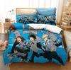 Anime 3D Printed My Hero Academia Duvet Cover Pillowcase Bedding Set Double Twin Full Queen King Adult Bedclothes Quilt Cover