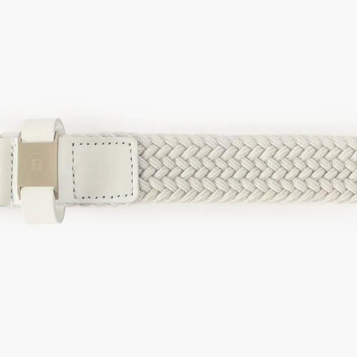 WS CURVE BUCKLE MESH BELT_WHITE