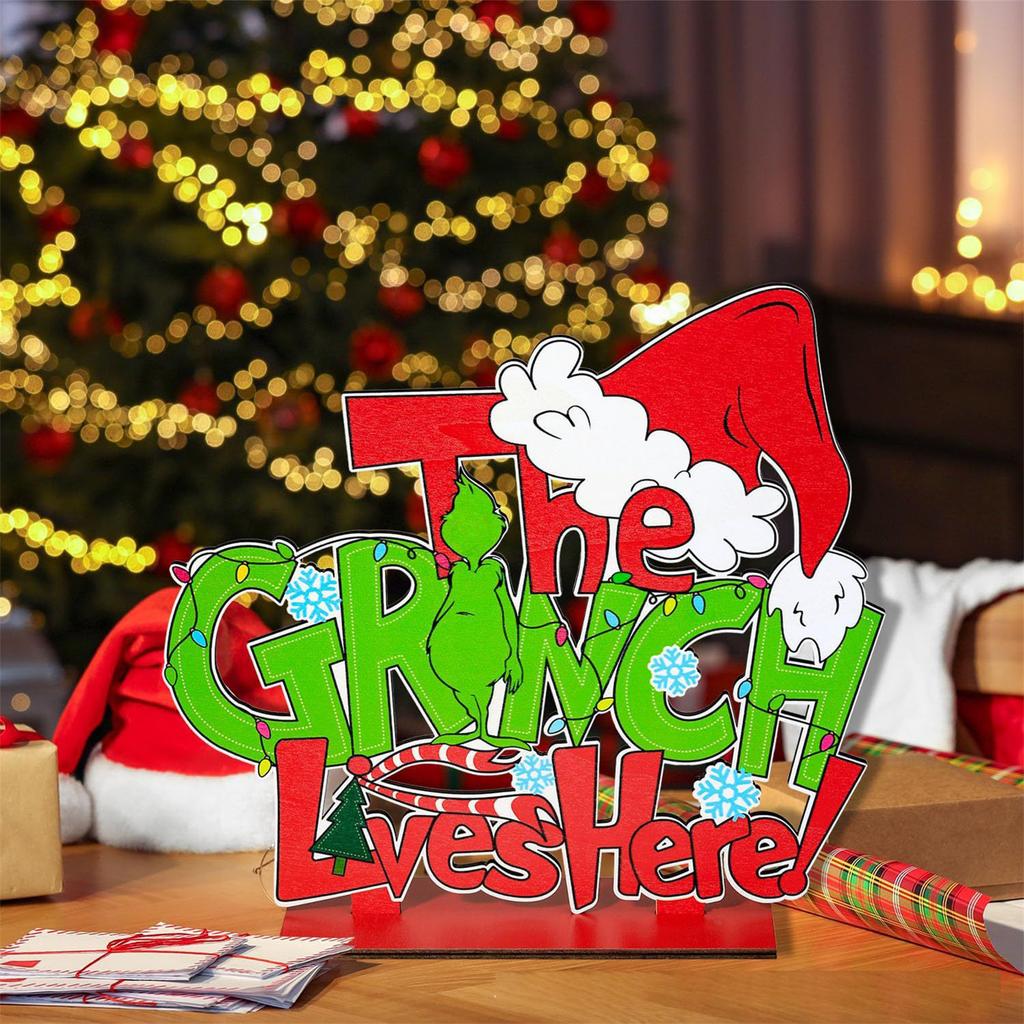 Рождественские деревянные принадлежности для украшения вечеринки, Праздничные украшения, Подарки для друзей и семьи