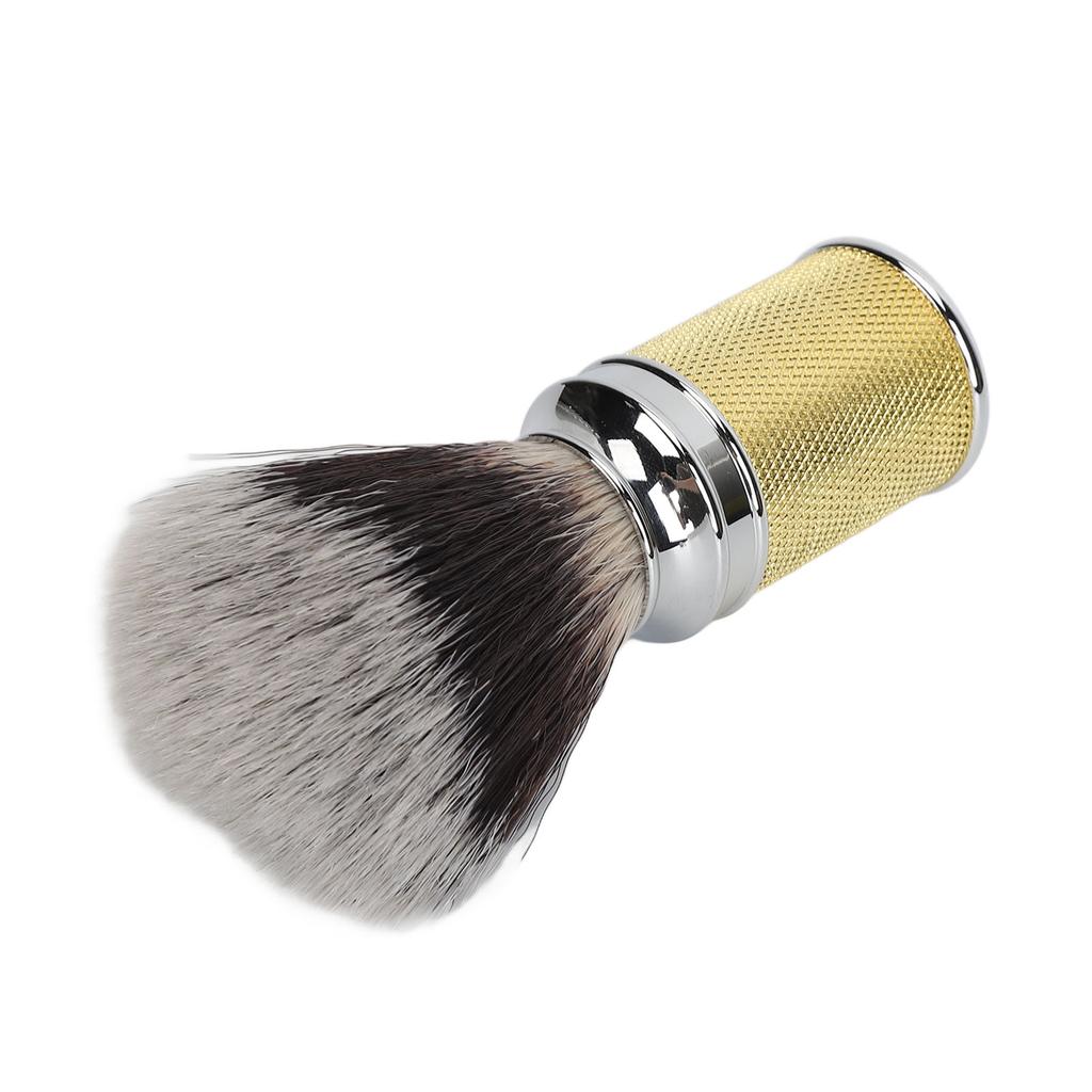 Nylon Beard Foaming Brush Curved Handle Cleaning Synthetic Lather Beard Foaming Brush
