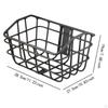 Велосипедная корзина Черная Передняя Удобная Сборка Прочная Алюминиевый сплав Контейнер для груза Аксессуары для