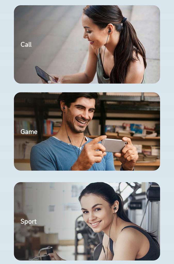 Mcdodo Earphones With Microphone Mini Jack, Black