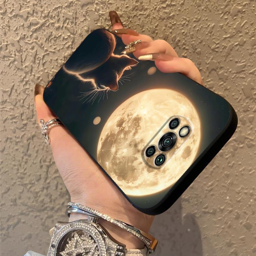 Чехол для телефона Funda для Xiaomi Poco F8 C50 M3 M4 M7 C75 F3 C71 F1 C61 M5 X3 X4 X5 X7 Pro Милый кот