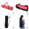 Multifunctional Black Canvas Yoga Mat Storage Bag Carrier Backpack with Adjustable Strap