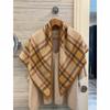 NINA SOLOR British Plaid Cashmere Triangle Shawl