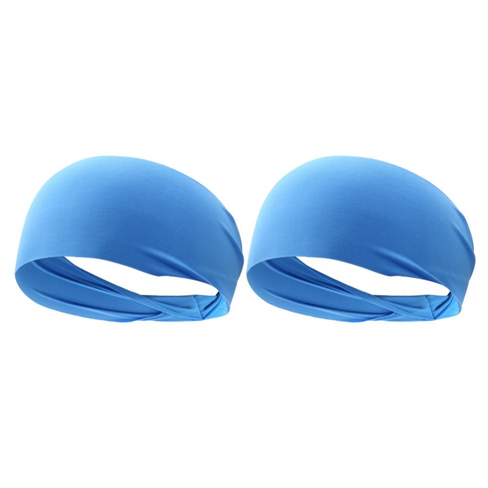 10-1pcs Elastic Headband Quick Dry Sweat Absorption Headdress Anti-slip Running Head Band Breathable for Yoga Running Biking
