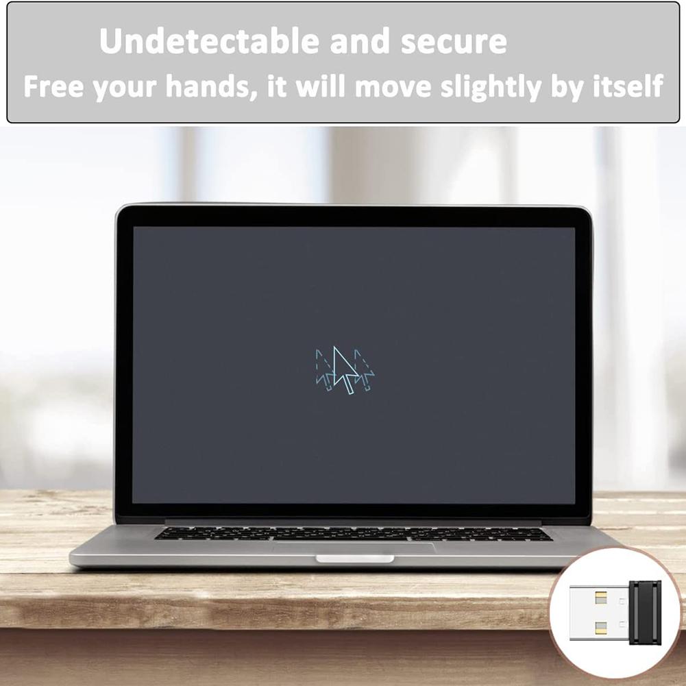 Мини-джиттер для мыши, не обнаруживаемый, USB-двигатель для мыши, джиттер, Plug and Play, поддерживает активность с помощью светодиодного индикатора ВКЛ/ВЫКЛ для ноутбука, настольного компьютера