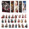 2024 Pet Advent Calendar 2D Flat Acrylic Cat Dog Pendants Christmas Tree Hanging Ornament Xmas Countdown Calendar for Home Decor