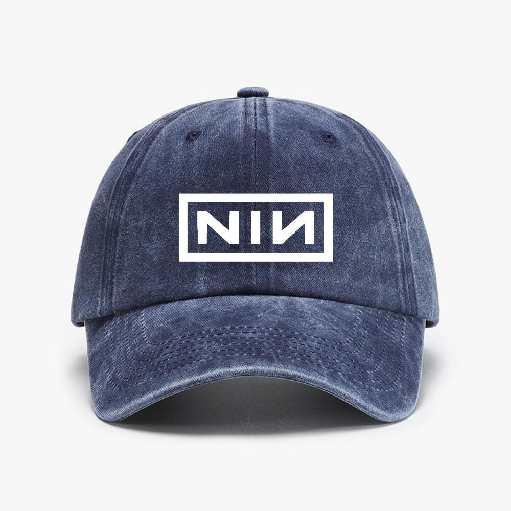 Nine Inch Nails Rock Band Hat Breathable Denim Style Unisex Hat Fashion Casual Adjustable Sun Snapback Hats