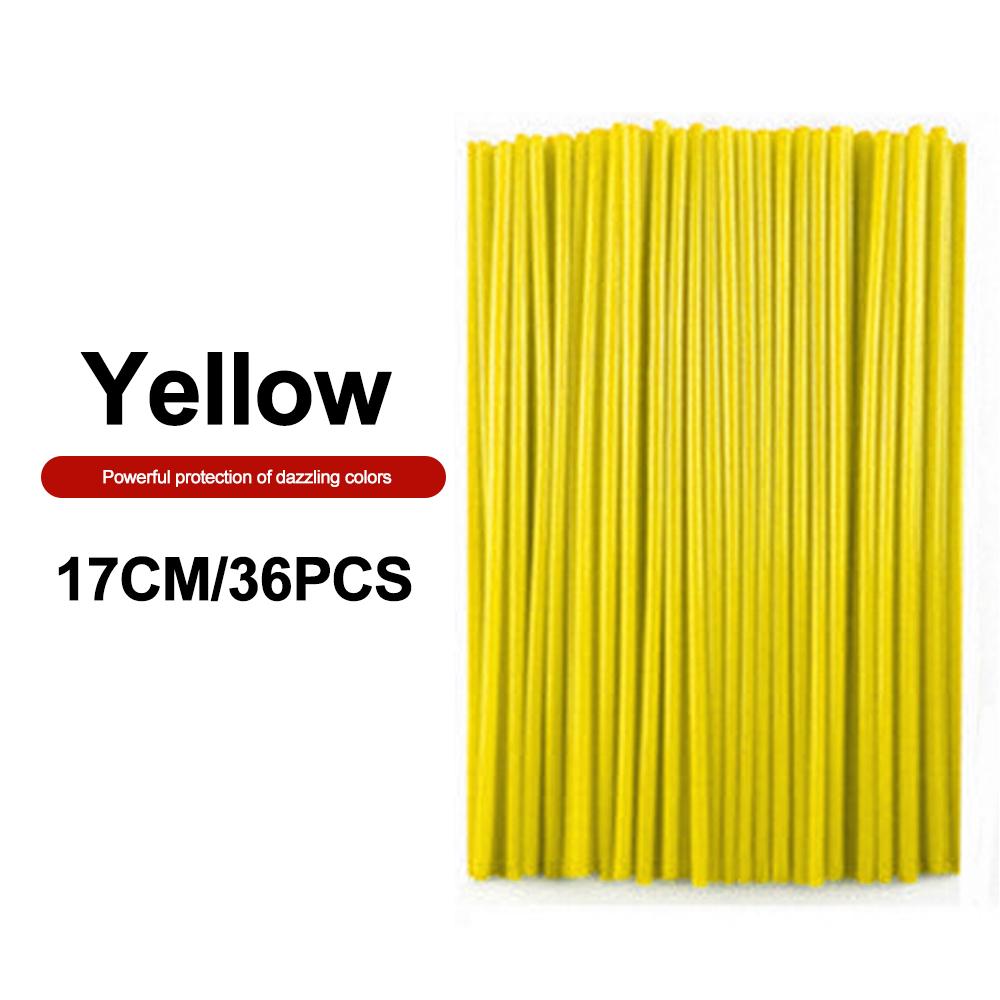 36 шт. универсальные чехлы для спиц велосипеда, защитные чехлы для спиц мотоцикла, велосипеда для бездорожья, трубки, украшения для велосипеда 17/24 мм