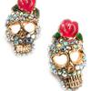 [K9777] - Designer Earrings 'Skull' Tutti Frutti