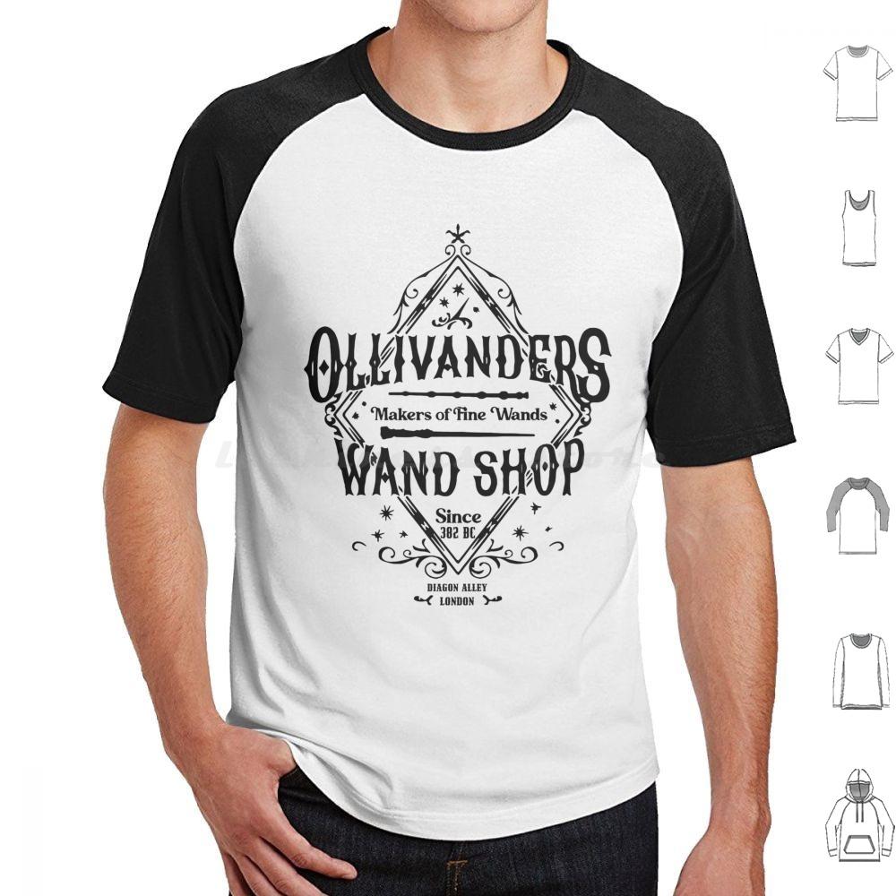 Wand Shop Wizard Wand T Shirt Big Size 100% Cotton Hermione Granger Draco Malfoy Snape Dumbledore Sirius Black Hedwig Magic