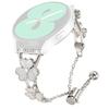 For Coros Pace 2 Watchband Heart Clover Decor Zinc Alloy Metal Strap