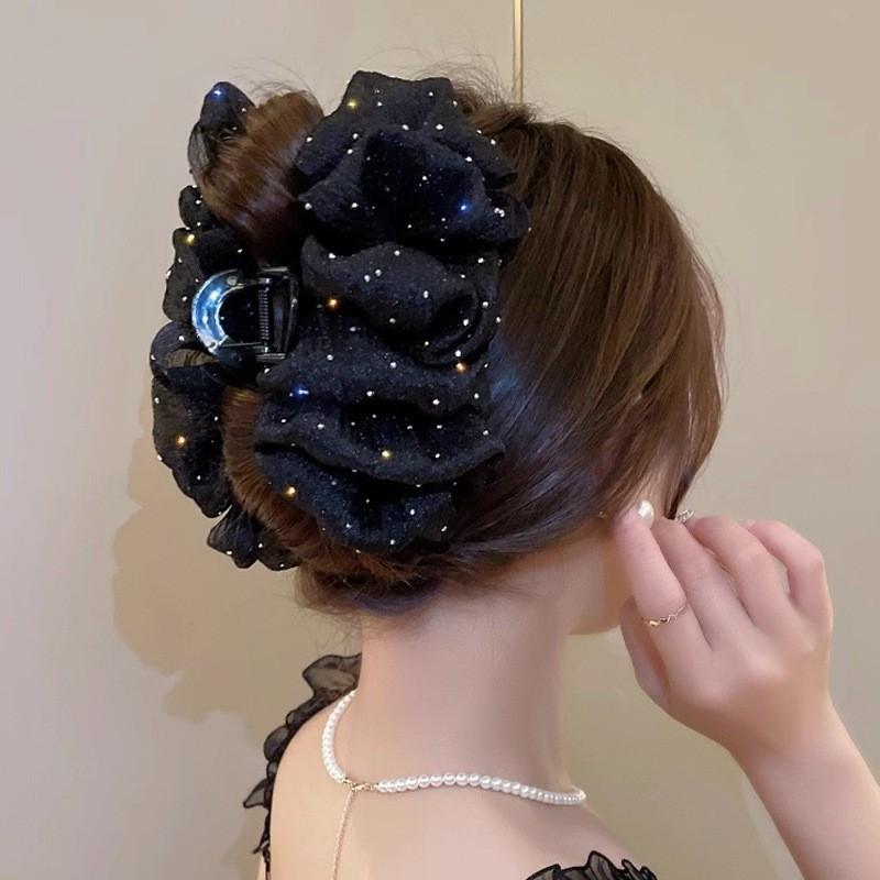 Super Fairy Mesh Cloud Hair Clip Woman Sweet Starry Shark Clip Fashion Hair Accessories
