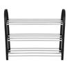 Plastic Aluminum Metal Standing Shoe Rack DIY Shoes Storage Shelf Home Organizer 3 Tiers