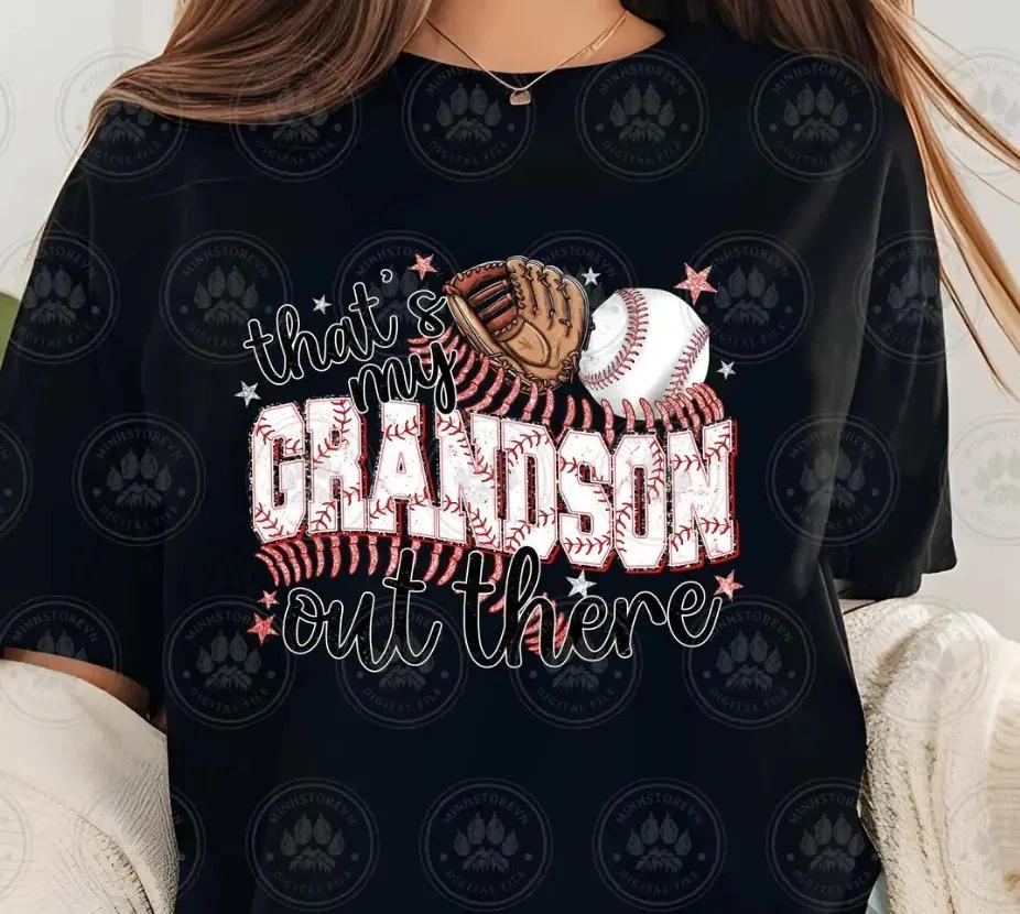 Baseball Grandma Shirt That’s My Grandson Out There Mothers Day Gift