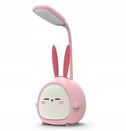 Lampka Biurkowa Królik Rgb Szkolna Nocna Na Biurko Usb Lampa 3 Tryby