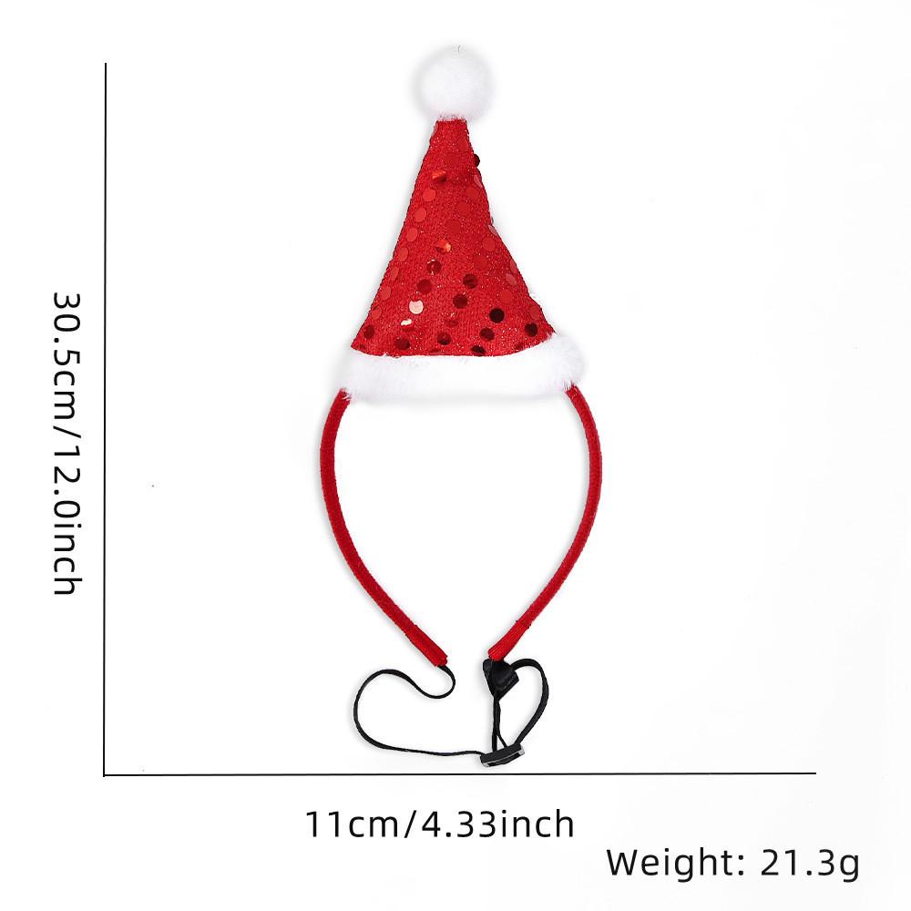 Очаровательная Рождественская Коллекция Повязок на Голову для Питомцев Ярких Праздничных Цветов для Собак