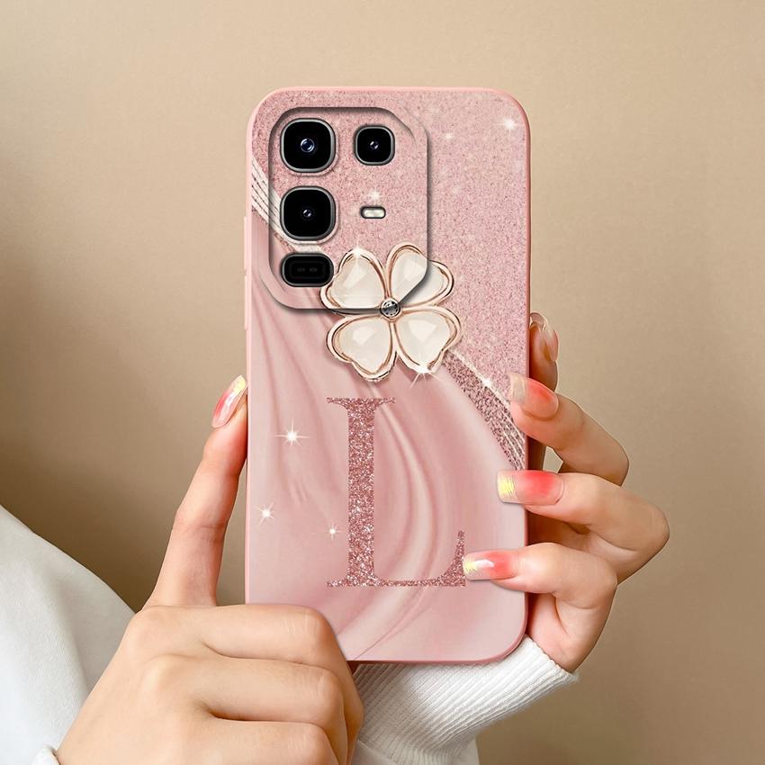 Модный розовый чехол с буквами для Infinix Note 50 40 30 Pro 50X 50S 40X, чехол для телефона, минималистичный стиль, мягкий силикон, прочный корпус для задних крышек Infinix