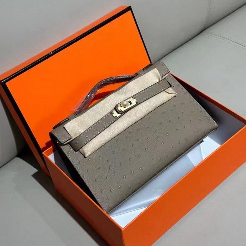 2026 Новая женская кожаная сумка первый слой рисунок страуса коровья кожа первое и второе поколение портативная на одно плечо через плечо женская сумка