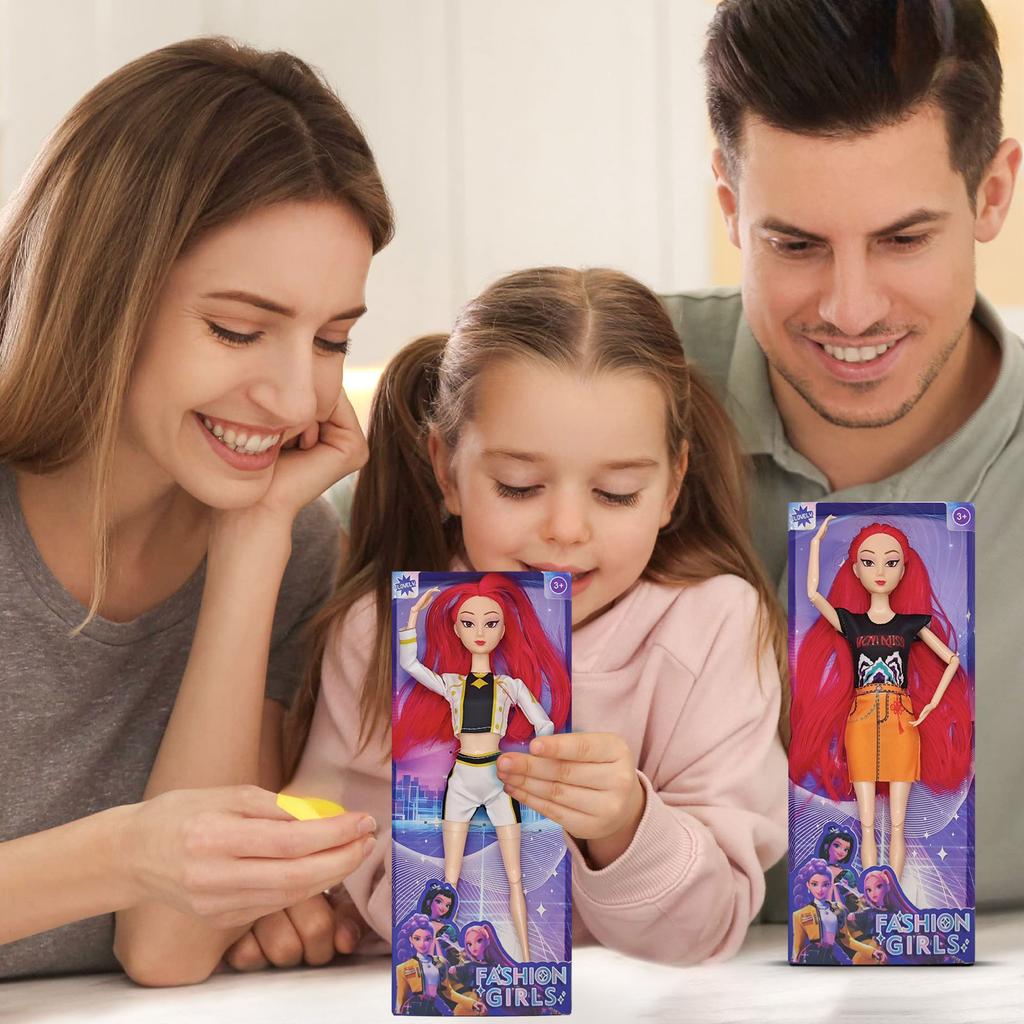 Коллекция модных пластиковых кукол с уникальными стильными нарядами и красочными прическами. Идеальный подарок для детей, чтобы и творить.