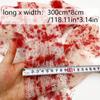 300/500CM Halloween Blood Colored Gauze Bloody Cloth Strips Blood Gauze Bandages Haunted House Warning Isolation Tape Decoration