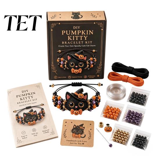 Relaxing Art Projects for Home DIY Beaded Bracelet Making Kit, 3D Animals Beads Craft Starter Set Bead Kits Adults with Charms, Beadwork Jewelry