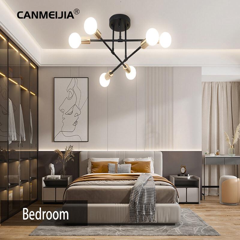 Canmeijia Modern European Nordic Chandelier Home Decor Ceiling Light Dining Pendant Hanging Lamps for Living Bedroom