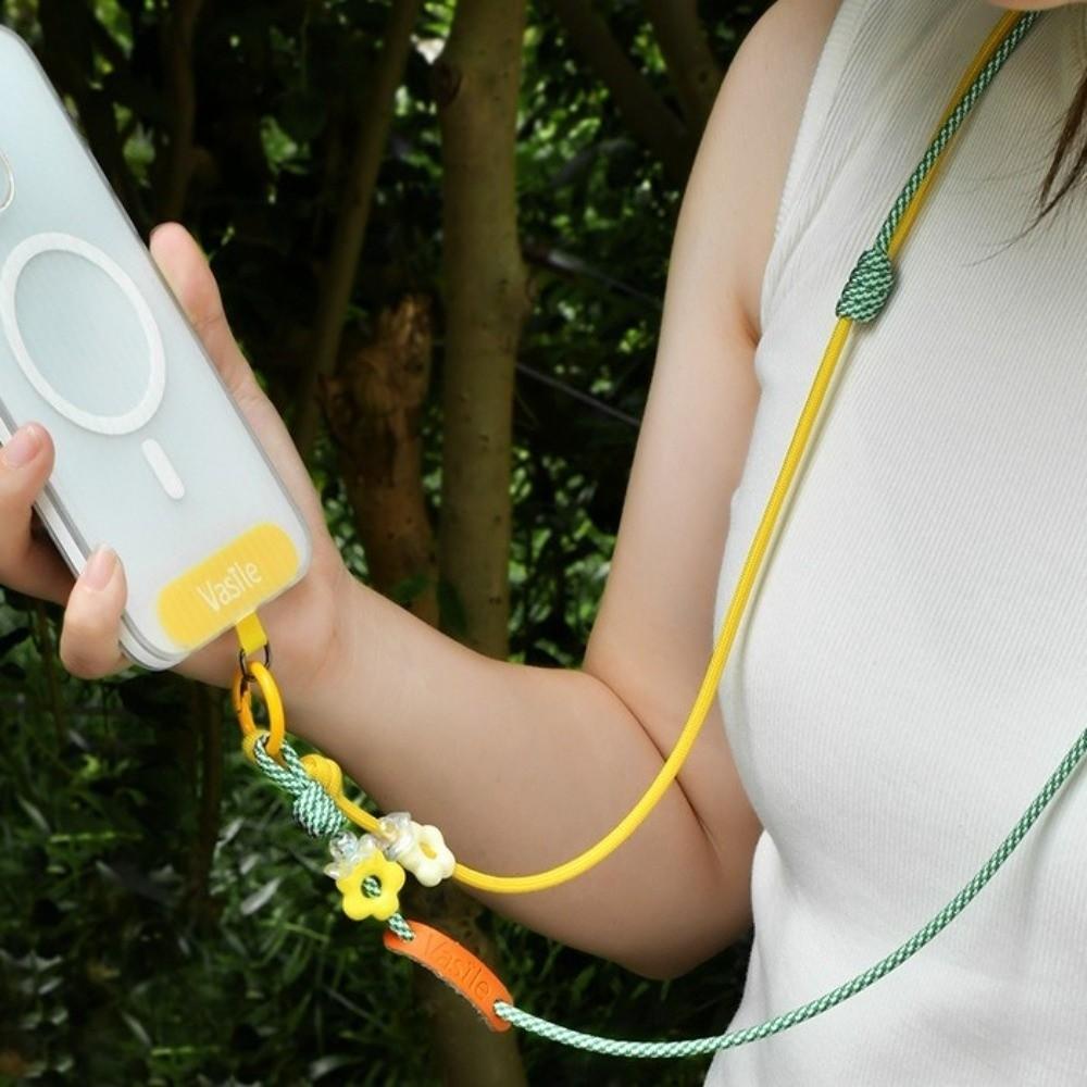 Anti-Loss Phone Lanyard Long Rope Hanging Neck Strap New Knit Phone Lanyard  Camera
