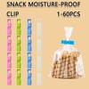 60-1 шт. зажимы для запечатывания пищевых продуктов зажимы для пакетов для хранения хлеба для пакетов для закусок пружинный зажим многоразовый кухонный органайзер зажим для запечатывания