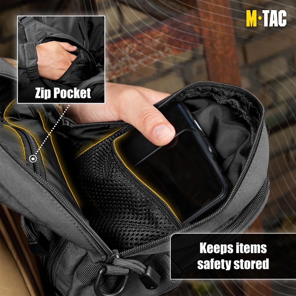 Плечевой тактический слинг Маленький рюкзак для мужчин Идеально подходит для нагрудного слинга Мини-рюкзак Сумка M-Tac, Сумка, - Кроссбоди, Рюкзак,