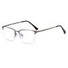 Titanium alloy anti-blue glasses men's classic business half-frame glasses popular with myopia glasses frame