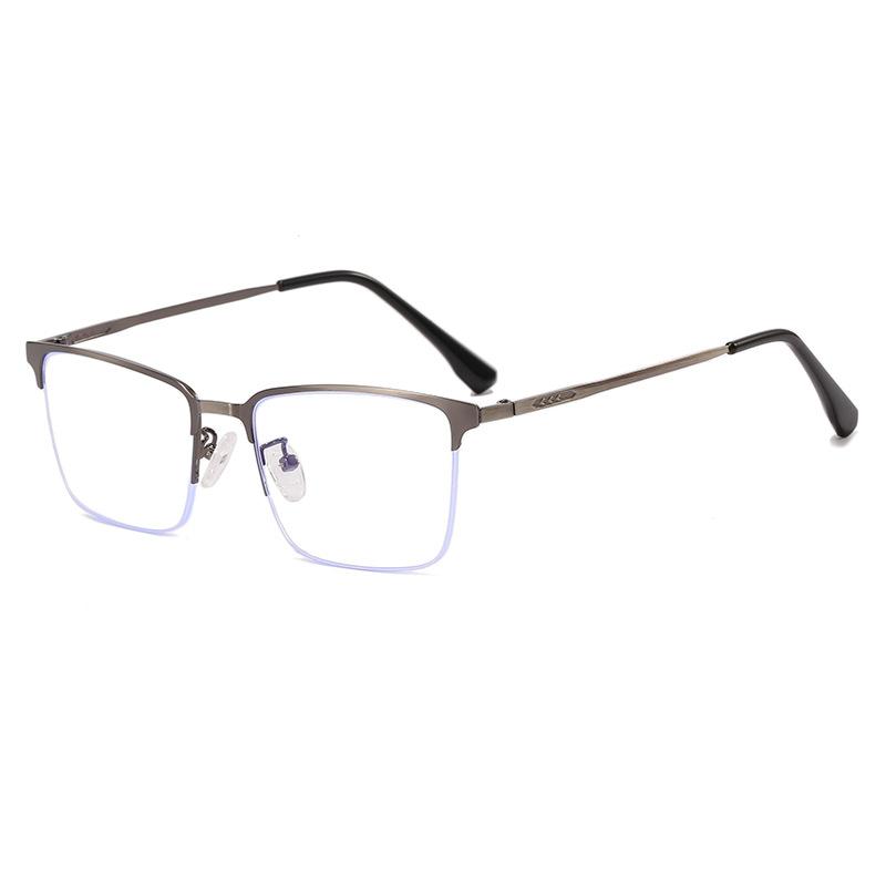 Titanium alloy anti-blue glasses men's classic business half-frame glasses popular with myopia glasses frame