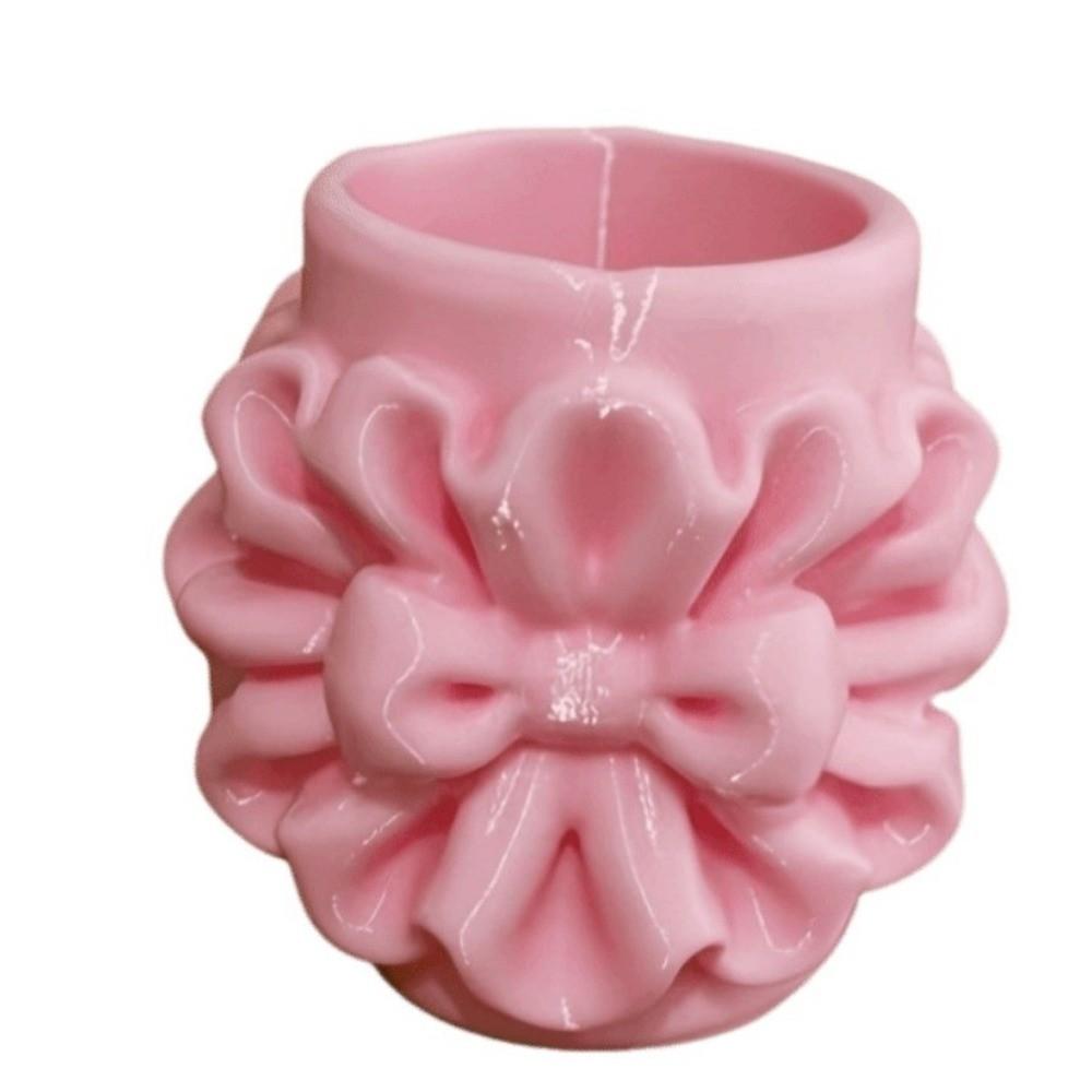 3D Printed Pencil Holder Bow Storage Box Practical Makeup Brush Holder Beauty Tool Storage