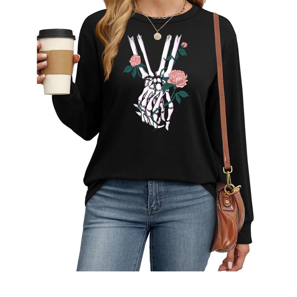 Женская мода рубашки с длинным рукавом свободные облегающие с круглым вырезом базовые топы повседневные наряды