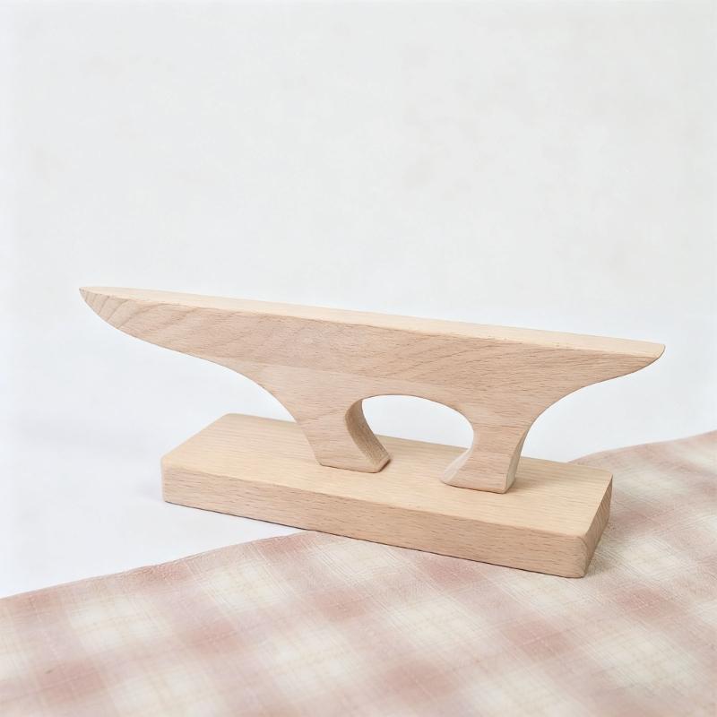 Wood Ironing Board for Fabric Pressing and Corner Flipping in Clothing Creation Sewing