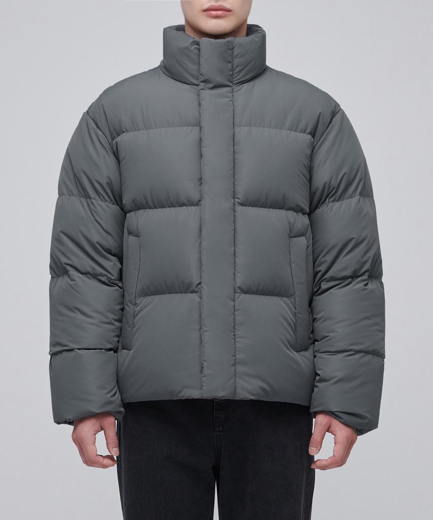 Musinsa Standard Goose Down Puffer Short Padded Jacket [Warm Grey]